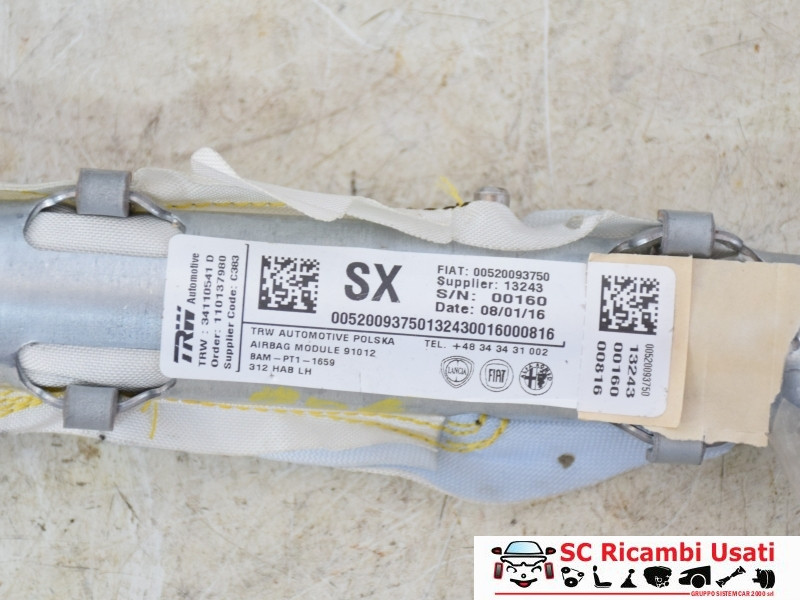 AIRBAG A TENDINA LATO SINISTRO FIAT 500 Serie 52009375 (15>)