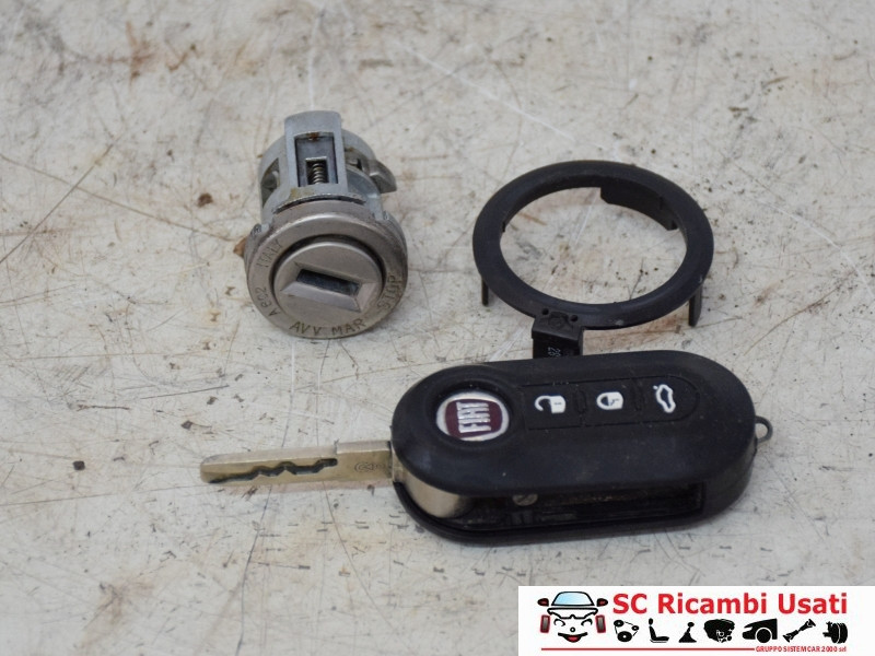 51800628 BLOCCHETTO ACCENSIONE CON CHIAVE PIU FIAT 500 Serie diesel