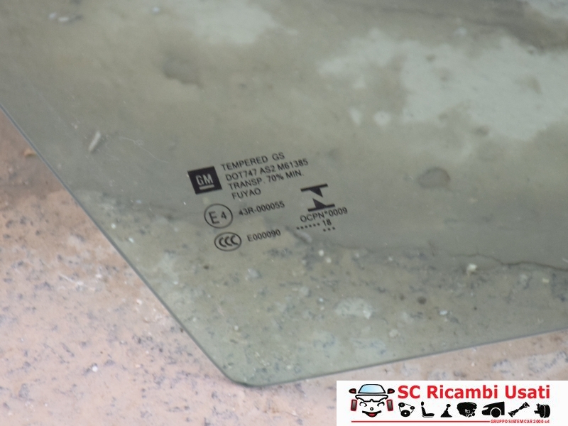 Vetro Scendente Anteriore Destro Opel Crossland X  - 33431