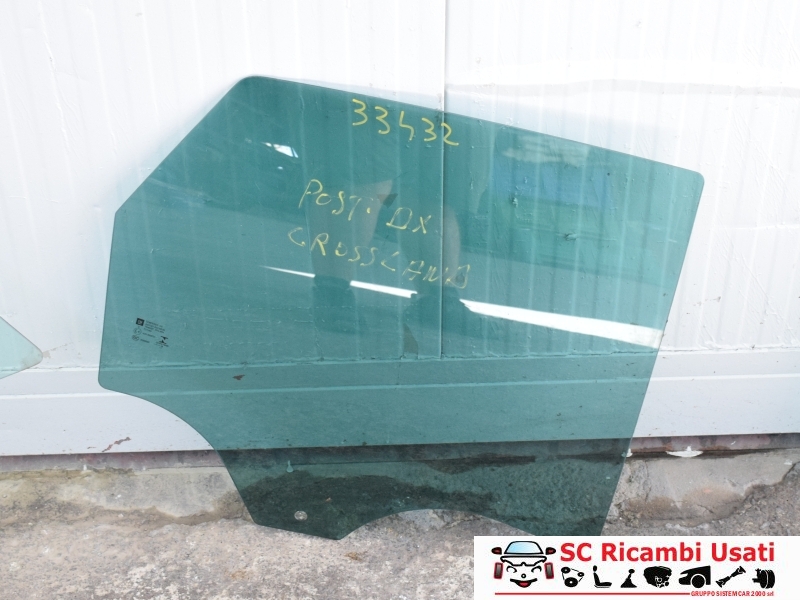 Vetro Scendente Posteriore Destro Opel Crossland X  - 33432