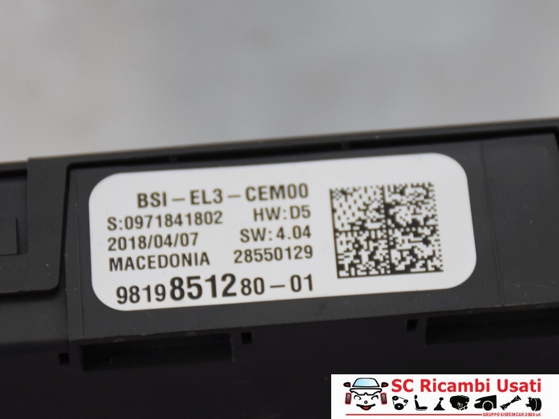 Kit Accensione Opel Crossland X 9814182680 0281032456 - 34196 Kit Accensione Opel Crossland X 9814182680 0281032456 - 34196