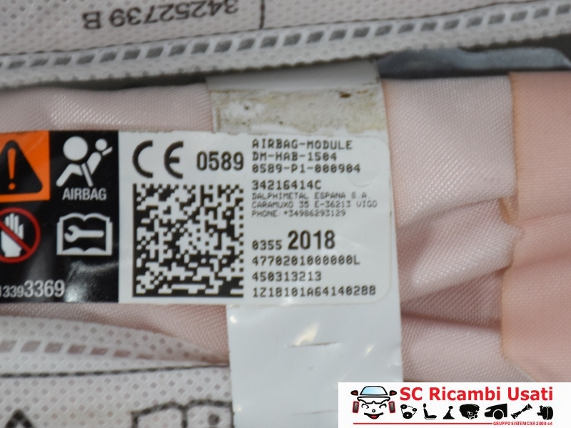 Tendina Airbag Sinistra Opel Crossland X 34216414C 3552018 3647450 - 34289 Tendina Airbag Sinistra Opel Crossland X 34216414C 3552018 3647450 - 34289