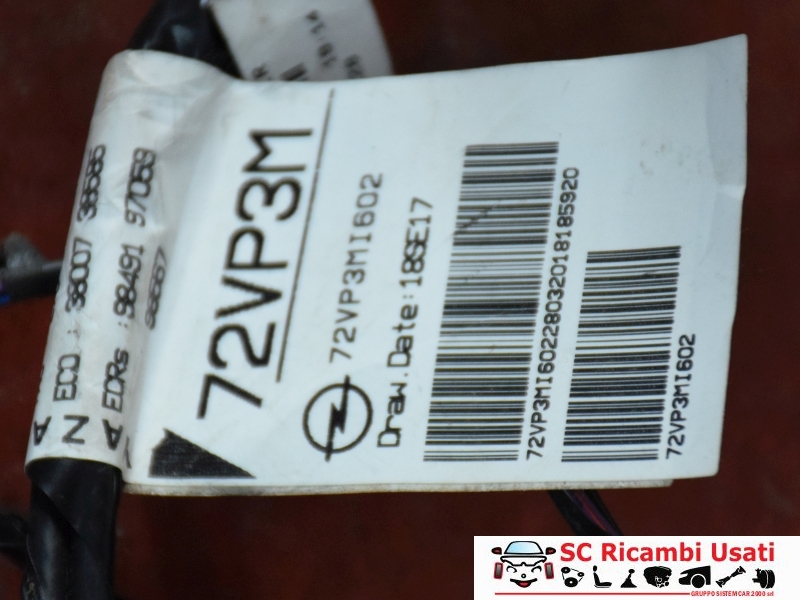 Cablaggio Impianto Cruscotto Opel Crossland X 72VP3MI602 - 34342 Cablaggio Impianto Cruscotto Opel Crossland X 72VP3MI602 - 34342