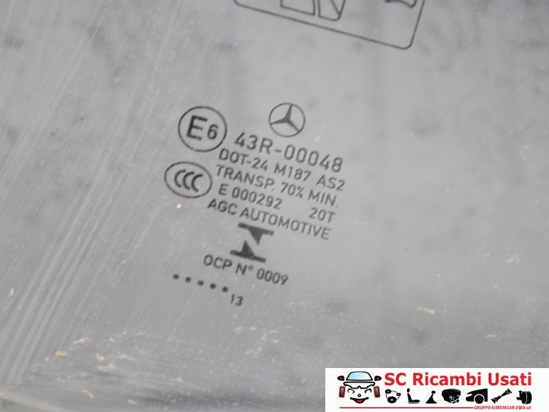 Vetro Scendente Posteriore Destro Classe B W246 - 34404 Vetro Scendente Posteriore Destro Classe B W246 - 34404