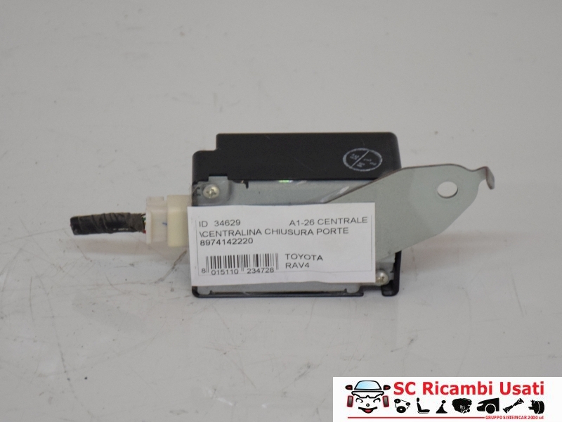 Centralina Chiusura Porte Toyota Rav 4 2.2 8974142220 - 34629
