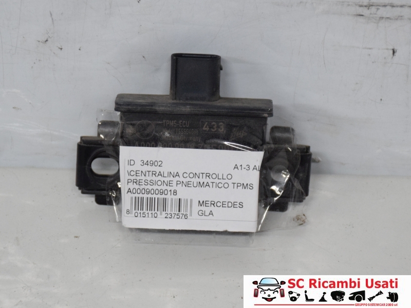 Centralina Pressione Pneumatici Mercedes Gla A0009009018 - 34902