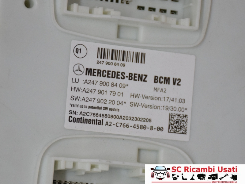 Body Computer Mercedes Gla 200 D A2479008409 - 34920 Body Computer Mercedes Gla 200 D A2479008409 - 34920