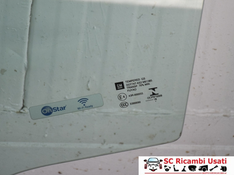 VETRO SCENDENTE ANTERIORE SINISTRO OPEL Crossland Serie (X) 13457715 (17>)
