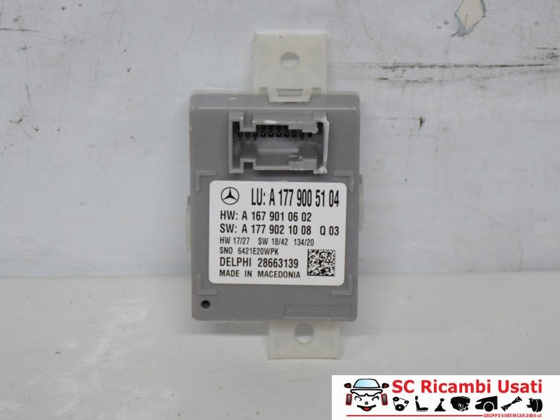 CENTRALINA REGOLAZIONE DI ILLUMINAZIONE MERCEDES GLA Serie (H247) A1779005104 (20>)
