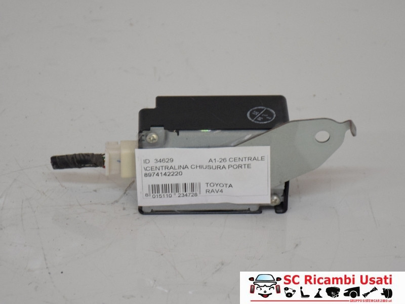 8974142220 CENTRALINA CHIUSURA CENTRALIZZATA TOYOTA Rav4 4° Serie diesel