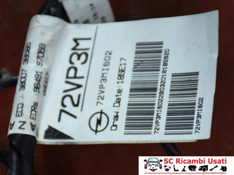 CABLAGGIO ELETTRICO CRUSCOTTO OPEL Crossland Serie (X) 72VP3MI602 (17>)