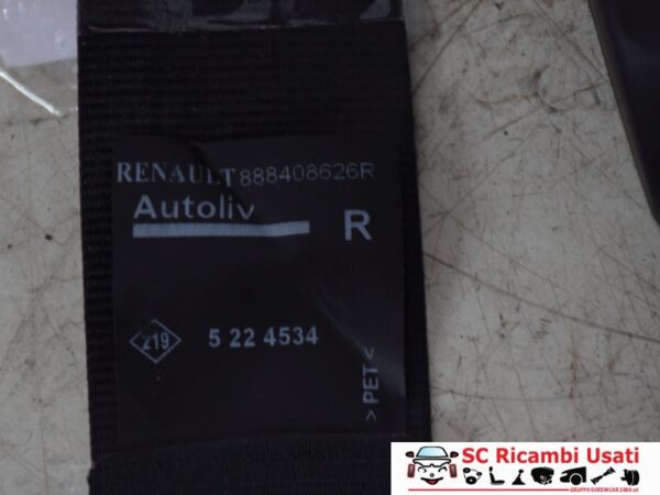 Cintura Di Sicurezza Posteriore Destra Renault Zoe 888408626R