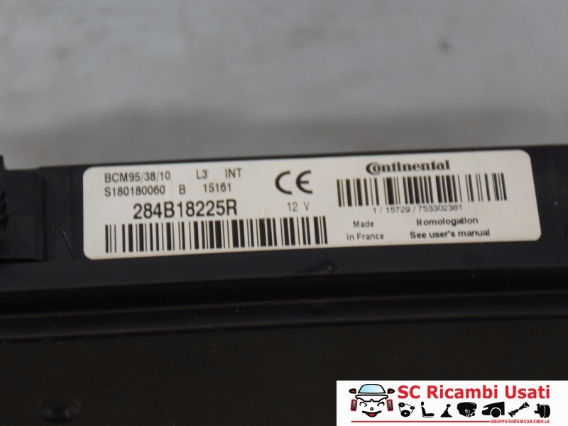 Body Computer Renault Zoe 284B18225R - 31554 Body Computer Renault Zoe 284B18225R - 31554