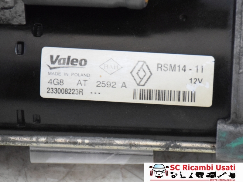 Motorino Di Avviamento Renault Clio 4 1.5 Dci 233008223R - 31926 Motorino Di Avviamento Renault Clio 4 1.5 Dci 233008223R - 31926