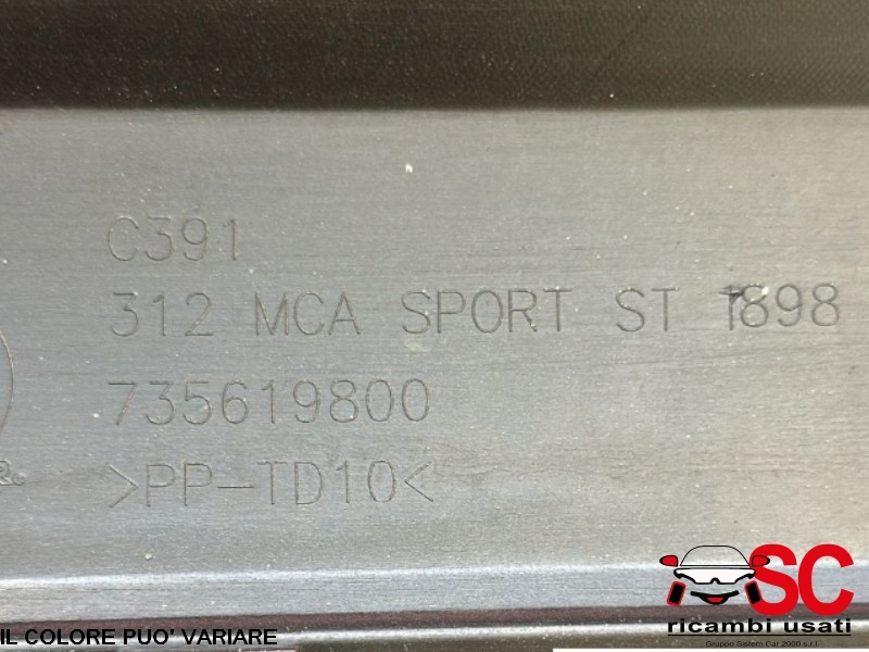 Paraurti Posteriore Fiat 500 Sport 735619800 - Q00827 Paraurti Posteriore Fiat 500 Sport 735619800 - Q00827