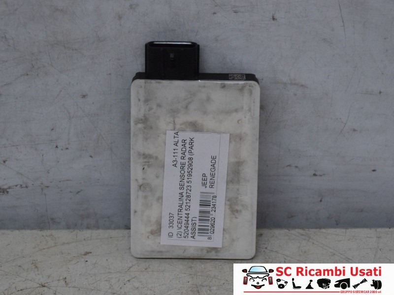 52049444 CENTRALINA RILEVATORE SPAZIATURA RADAR DI DISTANZA JEEP Renegade Serie diesel