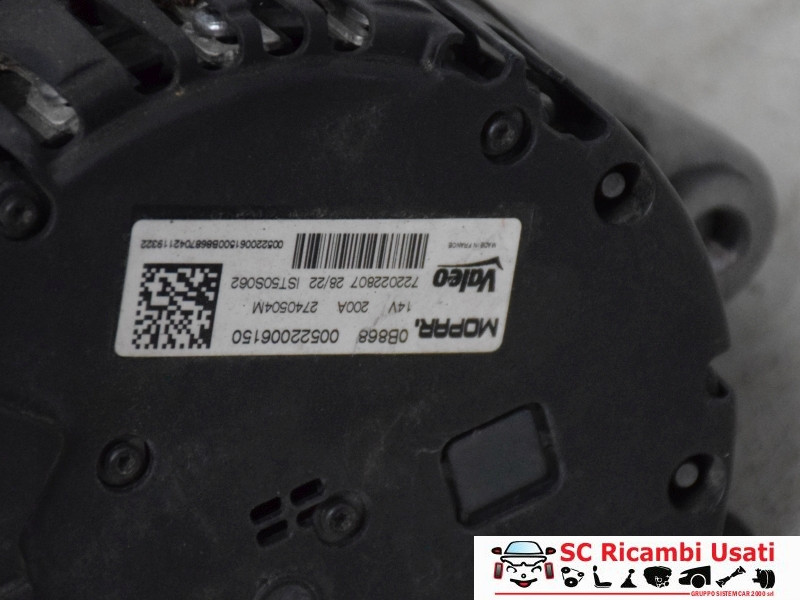 52200615 52200615 ALTERNATORE JEEP Compass Serie diesel