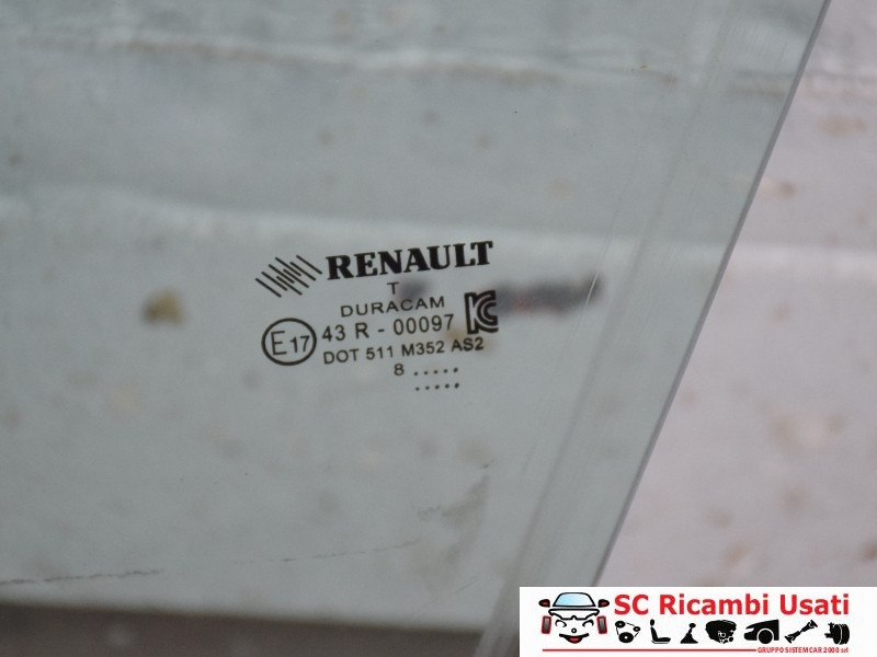 VETRO SCENDENTE ANTERIORE SINISTRO RENAULT Clio Serie IV (12>19)