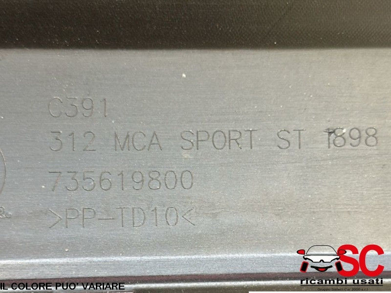 PARAURTI POSTERIORE FIAT 500 Serie 735619800 (15>)