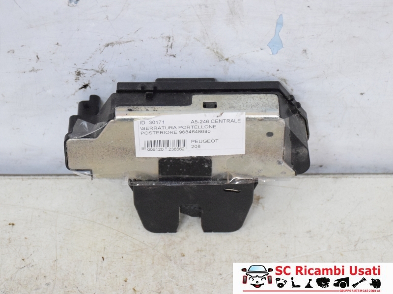 Serratura Portellone Posteriore Peugeot 208 9684648680 - 30171