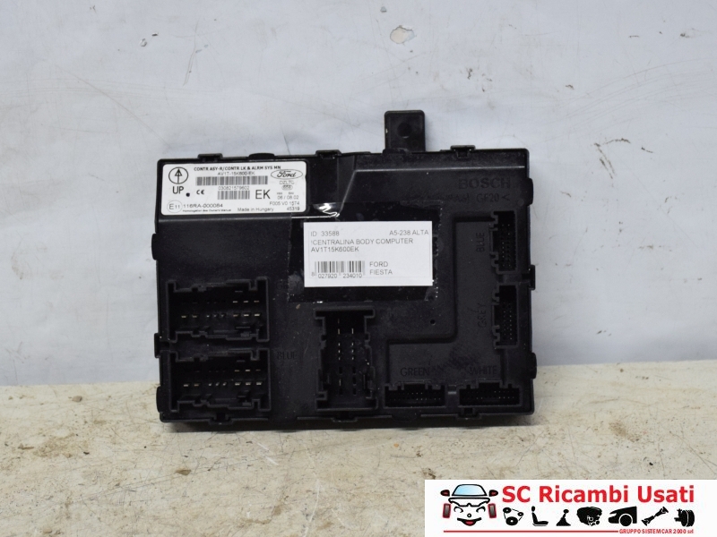 Body Computer Ford Fiesta DA6A12A650MB 0281031431 - 33588