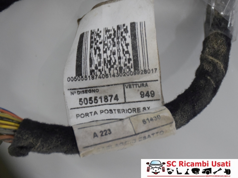 Cablaggio Porta Posteriore Sx Alfa Romeo Stelvio 50551874 - 33906 Cablaggio Porta Posteriore Sx Alfa Romeo Stelvio 50551874 - 33906