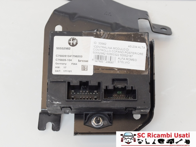 Centralina Portellone Alfa Romeo Stelvio 50552982 - 33982