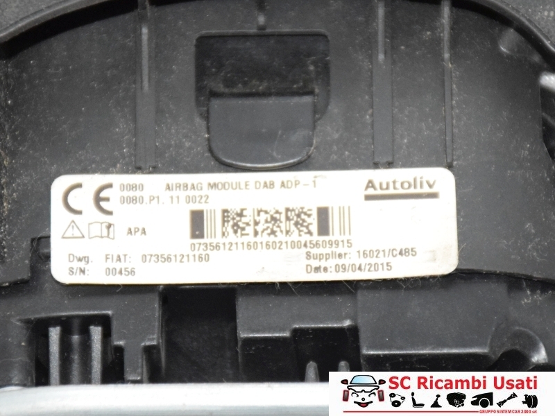 Airbag Volante Fiat 500l 735612116 Airbag Volante Fiat 500l 735612116