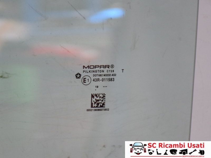 Vetro Scendente Sinistro Fiat 500 Ev Elettrica 52138086