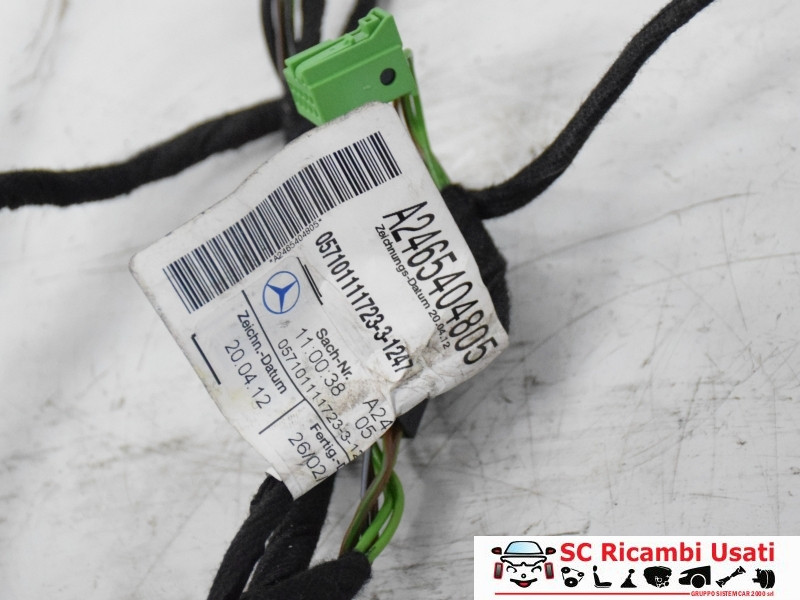 IMPIANTO ELETTRICO (CABLAGGIO) PORTA ANTERIORE SX MERCEDES Classe B (W242) A2465404805 (12>14)