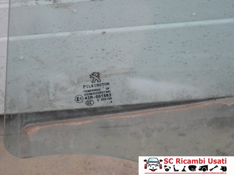 VETRO SCENDENTE POSTERIORE SINISTRO PEUGEOT 208 Serie (12>19)