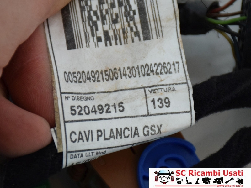 CABLAGGIO ELETTRICO CRUSCOTTO FIAT Panda 3° Serie 52049215 (12>)