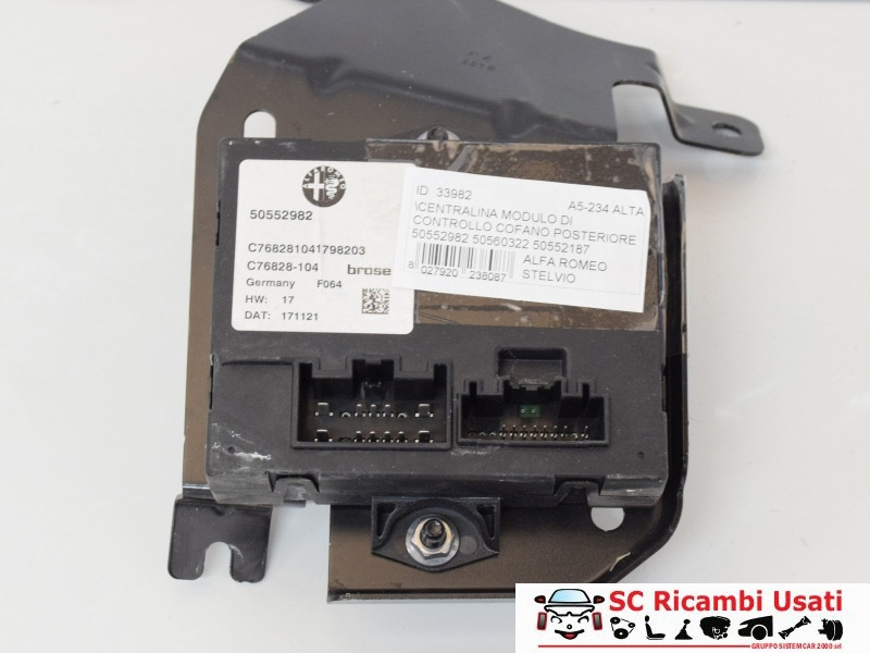 CENTRALINA PORTELLONE POSTERIORE ALFA ROMEO Stelvio Serie (949_) 50552982 (16>)
