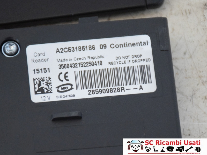 285909828R BLOCCHETTO ACCENSIONE CON CHIAVE PIU RENAULT ZOE Serie elettrica
