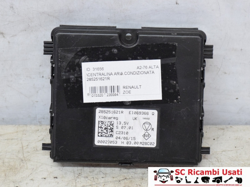 285251621R CENTRALINA ARIA CONDIZIONATA RENAULT ZOE Serie elettrica