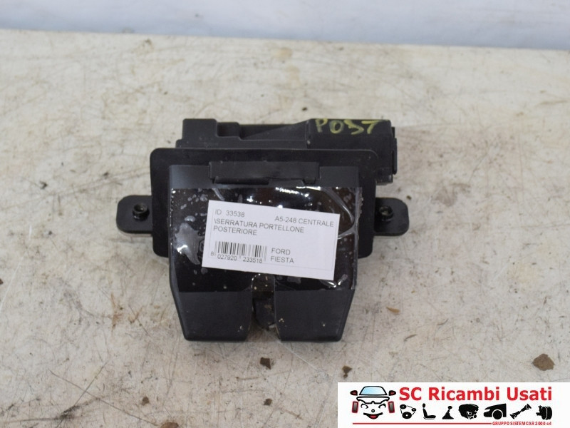 SERRATURA PORTELLONE POSTERIORE FORD Fiesta 6° Serie (08>17)