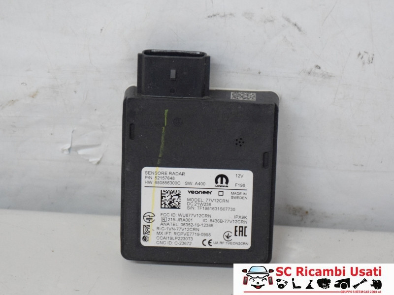 52157648 CENTRALINA RILEVATORE SPAZIATURA RADAR DI DISTANZA FIAT Tipo Serie (357) Berlina diesel