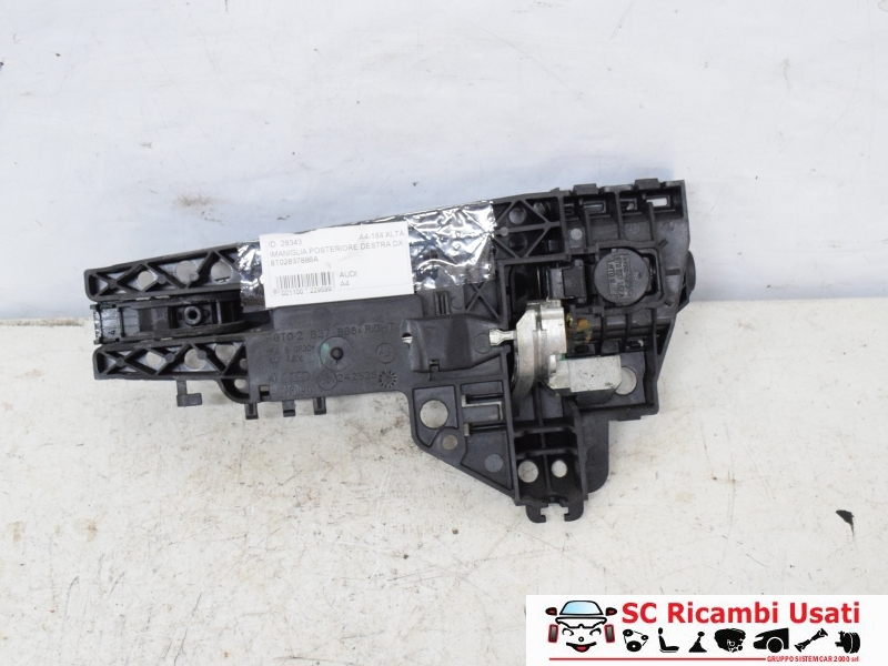 Maniglia Porta Posteriore Destra Audi A4 B8 8T02837886A - 28343 Maniglia Porta Posteriore Destra Audi A4 B8 8T02837886A - 28343