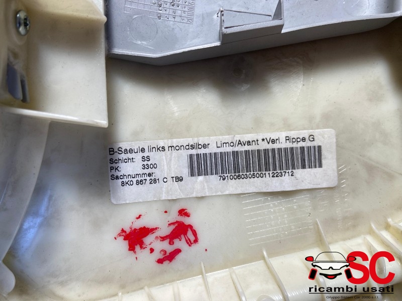 Rivestimenti Montanti Interni Audi A4 Avant 8K0867239 8K0867240 Rivestimenti Montanti Interni Audi A4 Avant 8K0867239 8K0867240