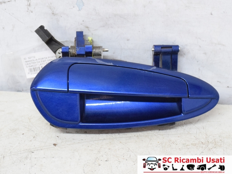 Maniglia Porta Posteriore Destra Fiat Grande Punto 51846227 - 32112 Maniglia Porta Posteriore Destra Fiat Grande Punto 51846227 - 32112