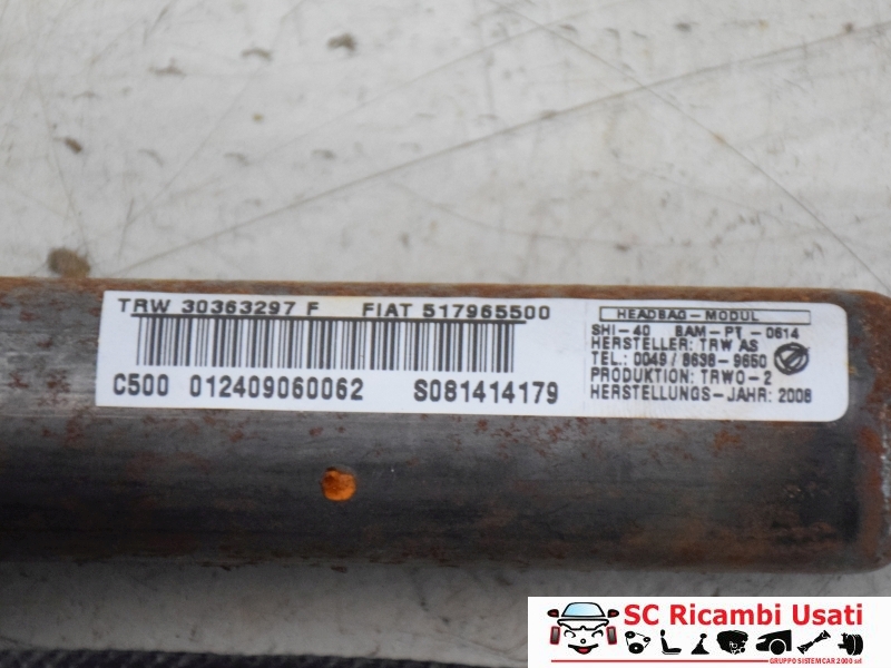 Airbag Tendina Laterale Destra Fiat Grande Punto 51796550 - 32141