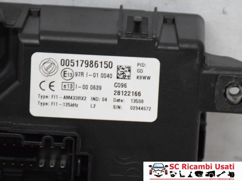 Centralina Body Computer Fiat Grande Punto 1.2 51798615 - 32143 Centralina Body Computer Fiat Grande Punto 1.2 51798615 - 32143
