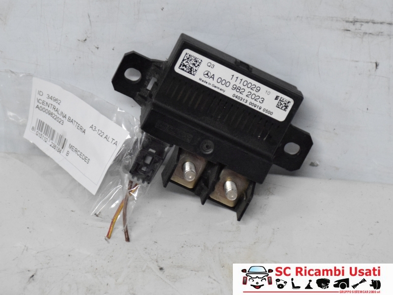 Centralina Batteria Mercedes Classe B A0009822023 - 34962 Centralina Batteria Mercedes Classe B A0009822023 - 34962