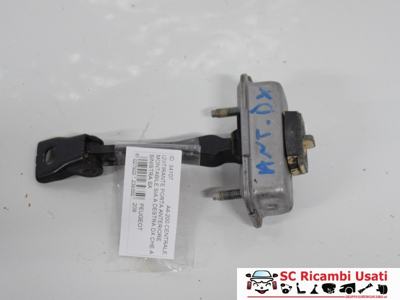 TIRANTE FERMO PORTA ANT. DX PEUGEOT 208 Serie 9671891380 (12>19)
