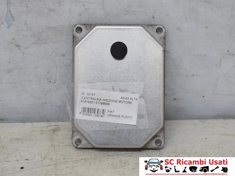 51819351 CENTRALINA MOTORE FIAT Grande Punto 2° Serie benzina