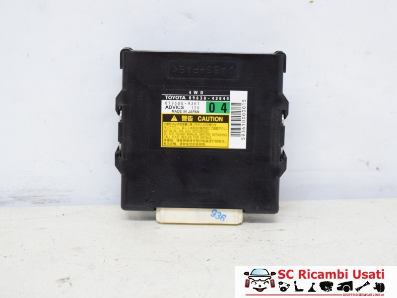 Centralina 4x4 Toyota Rav 4 8963042040 0795009361 - 24695 Centralina 4x4 Toyota Rav 4 8963042040 0795009361 - 24695