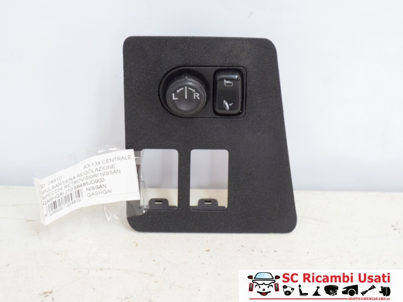 Pulsantiera Regolazione Specchietti Qashqai J10 68485JD900 - 24910 Pulsantiera Regolazione Specchietti Qashqai J10 68485JD900 - 24910
