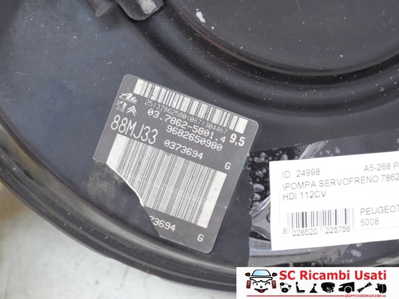 Servofreno Peugeot 5008 78625801 - 24998