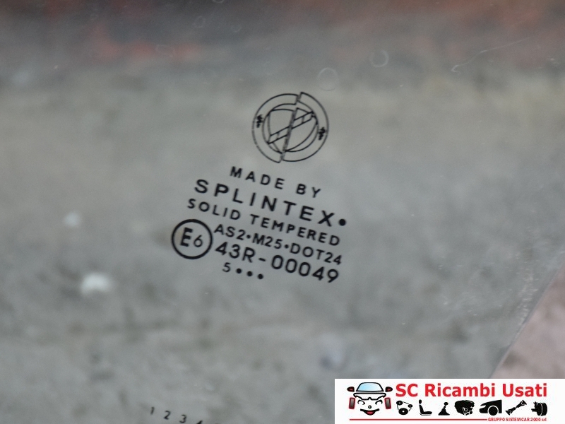 Vetro Scendente Anteriore Sinistro Fiat Idea  - 25563