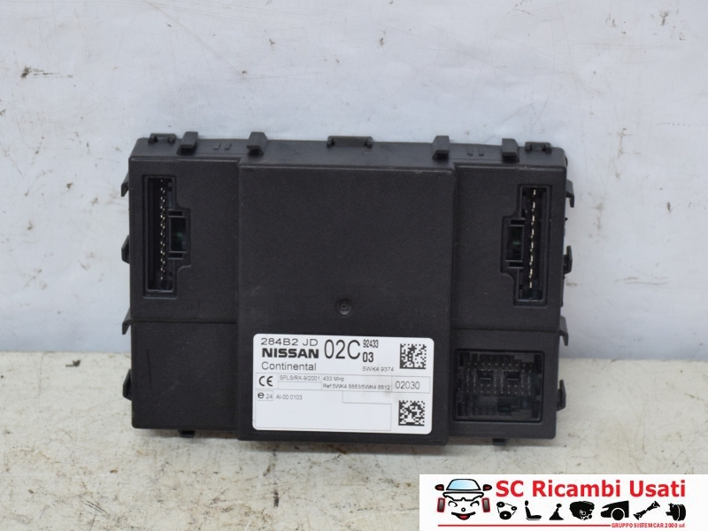 Body Computer Nissan Qashqai J10 284B2JD02C - 26834